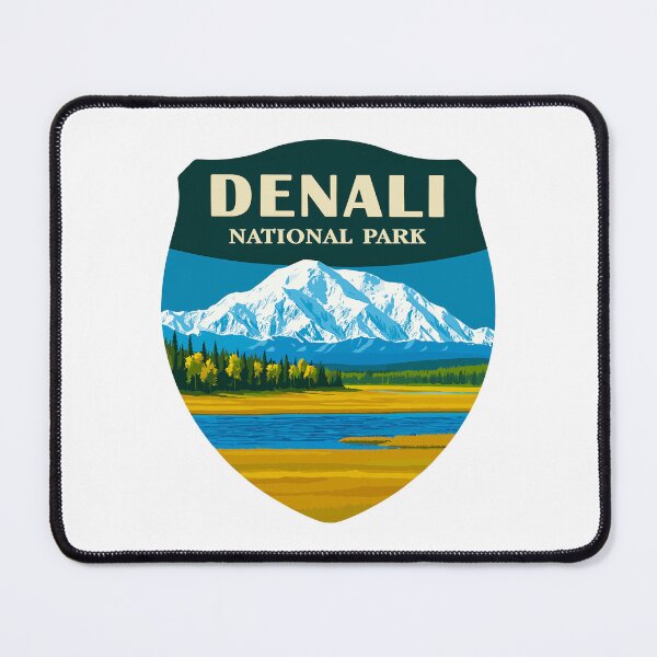 Item preview, Denali National Park Retro Mountain Wilderness Sticker designed and sold by Ismeal Von.