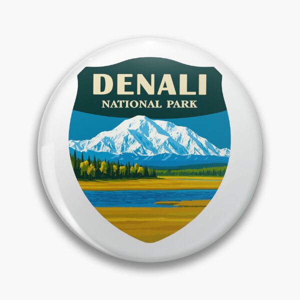 Item preview, Denali National Park Retro Mountain Wilderness Sticker designed and sold by Ismeal Von.