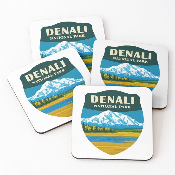 Item preview, Denali National Park Retro Mountain Wilderness Sticker designed and sold by Ismeal Von.
