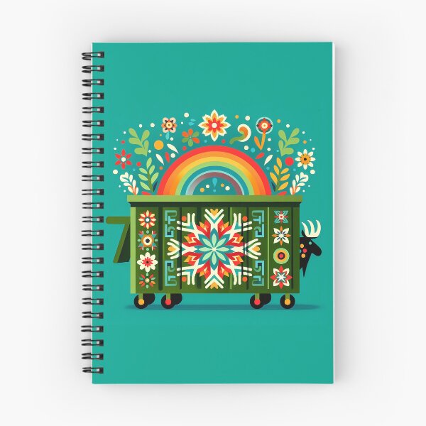 Item preview, Moose Hiding Behind Green Flower Dumpster - Scandinavian Folk Art by heidiannemorris © designed and sold by FOLK ART FUSION.