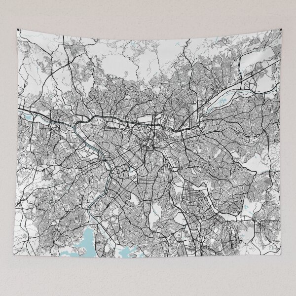 Item preview, Sao Paulo City Map of Brazil - Circle designed and sold by deMAP.