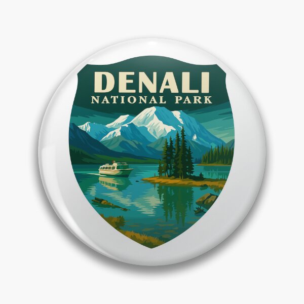 Item preview, Denali National Park Retro Mountain Wilderness Sticker designed and sold by Ismeal Von.