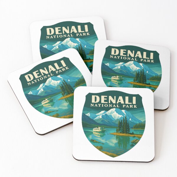 Item preview, Denali National Park Retro Mountain Wilderness Sticker designed and sold by Ismeal Von.