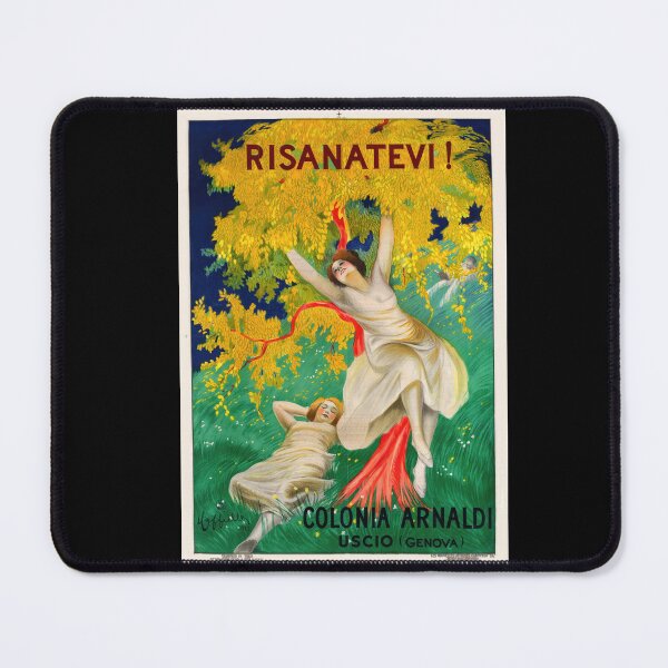 Item preview, Colonia Arnaldi Poster by Cappiello | Vintage Italian Travel Ad | Retro Uscio Genoa Wall Art designed and sold by artofuniverse.