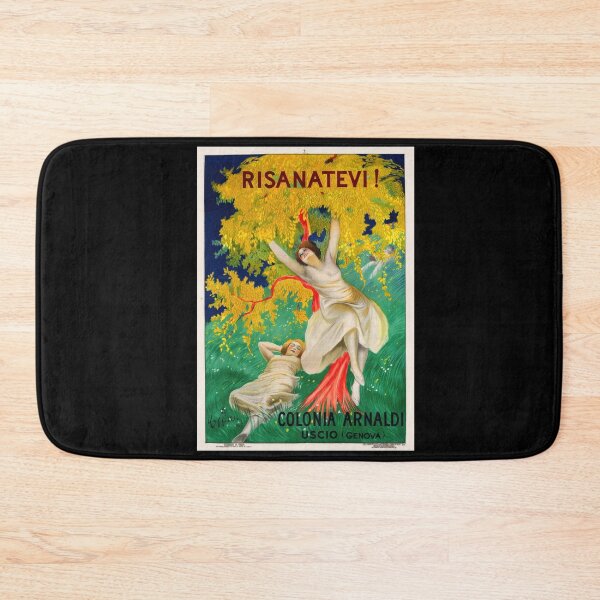 Item preview, Colonia Arnaldi Poster by Cappiello | Vintage Italian Travel Ad | Retro Uscio Genoa Wall Art designed and sold by artofuniverse.