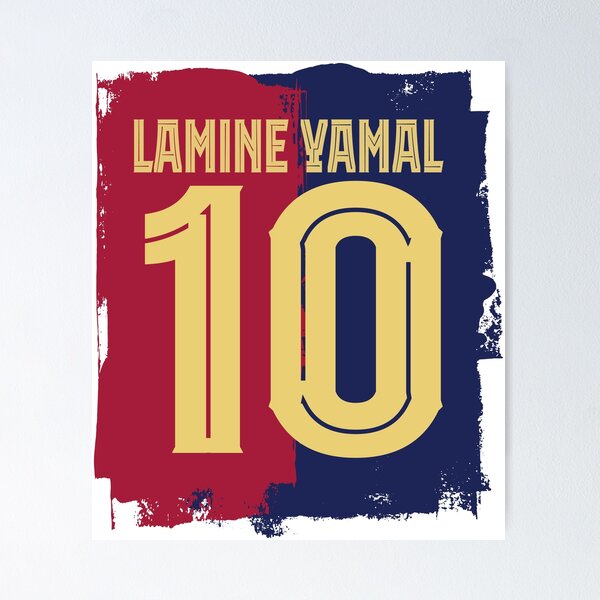 Artikel-Vorschau von Lamine Yamal, Barcelona, Barca, neue Nummer 10, designt und verkauft von Printellarium.