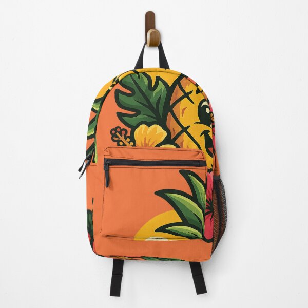 Item preview, Pineapple and Hibiscus flowers, Summer vibes, Sticker designed and sold by Nubrixa-Studio.