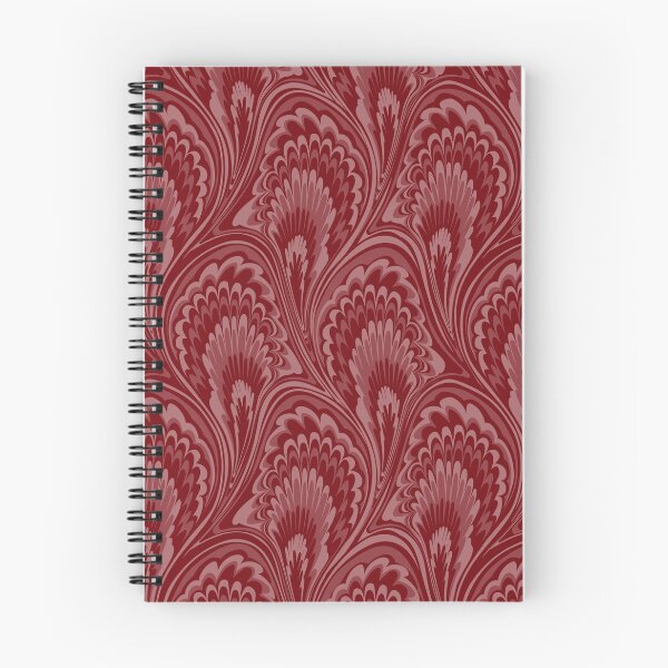 Item preview, Marbling Peacock Ebru Monochrome Cherry Red designed and sold by miavaldez.