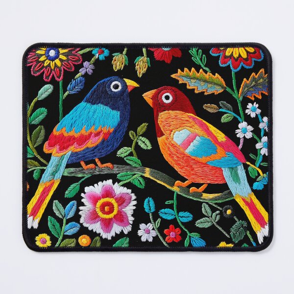 Item preview, Mexican Embroidery Pattern Art Birds Flowers designed and sold by xiao xuans.
