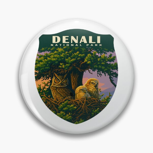 Item preview, Denali National Park Retro Mountain Wilderness Sticker designed and sold by Ismeal Von.
