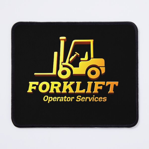 Item preview, Forklift Operator Logo – Embossed Gold Design for Industrial Precision designed and sold by Digital Dreams Arts.