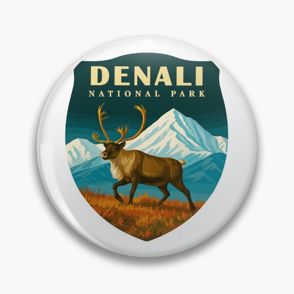 Item preview, Denali National Park Retro Mountain Wilderness Sticker designed and sold by Ismeal Von.