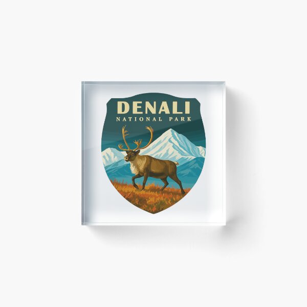 Item preview, Denali National Park Retro Mountain Wilderness Sticker designed and sold by Ismeal Von.