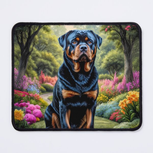 Item preview, Brutus Rottweiler Dog Portrait Painting designed and sold by Heart and Soul Studio.
