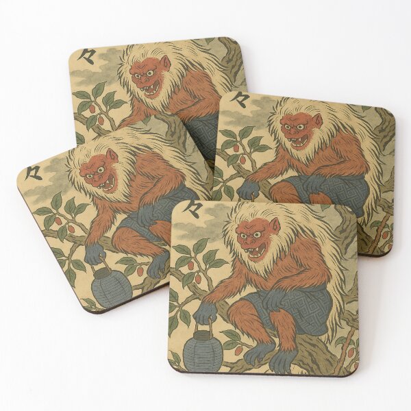 Item preview, Hihi Yokai - Demon Ape in the Ancient Tree designed and sold by Itjung-Room.