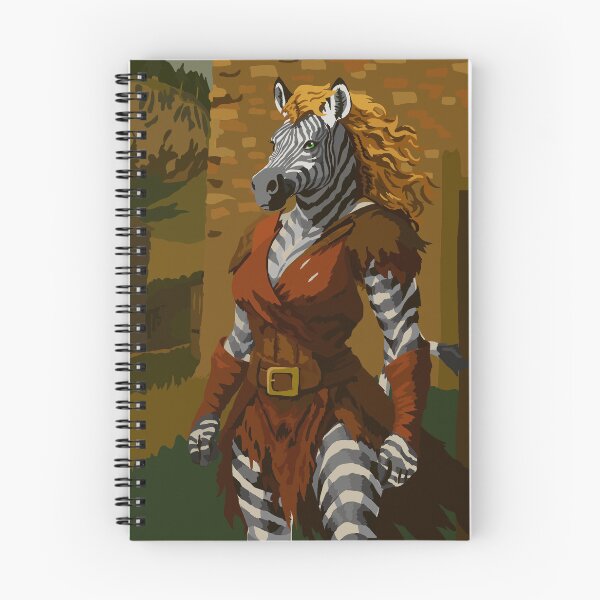 Item preview, Zebra Warrior Woman in Red designed and sold by KlakkDrawsStuff.