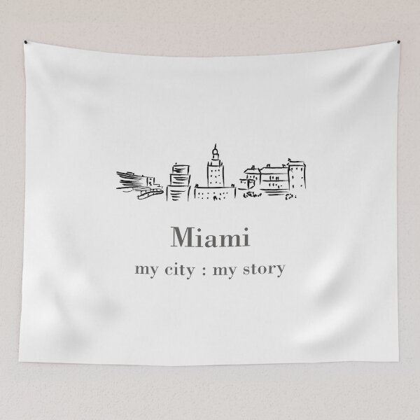 Item preview, Miami Skyline - My City My Story designed and sold by ByDesign61.