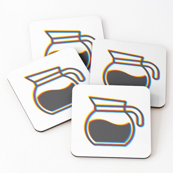 Item preview, Coffee Pot Glitch designed and sold by Holly Norine Design.