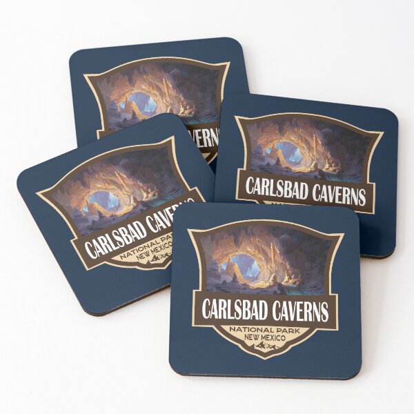 Item preview, Carlsbad Caverns National Park Illustration Retro Badge designed and sold by KrisSidDesigns.