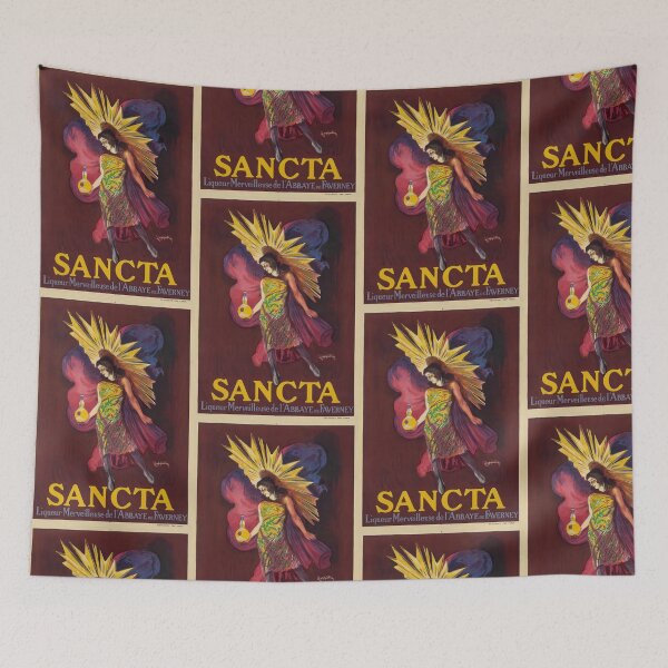 Item preview, Sancta Liquor Poster by Cappiello, 1925 | Vintage French Alcohol Ad | Retro Liquor Wall Art designed and sold by artofuniverse.