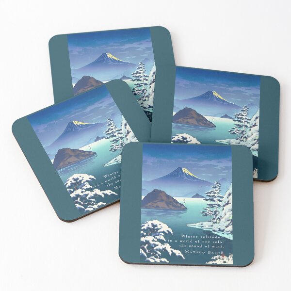 Item preview, Matsuo Bashō quote:  Winter solitude- in a world of one colour the sound of the wind. designed and sold by artbleed.
