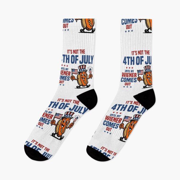 Item preview, Not 4th Of July Until My Wiener Comes Out Funny Hotdog USA designed and sold by cidolopez.
