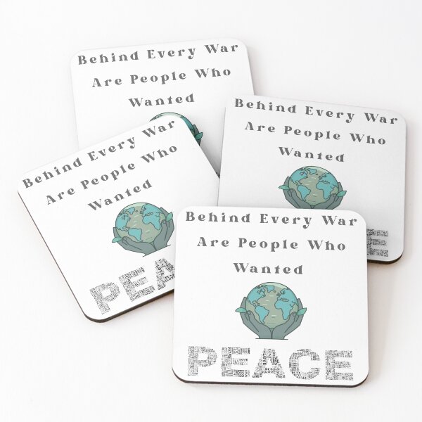 Item preview, Behind Every War Are People Who Wanted Peace – Anti-War Quote Sticker designed and sold by AlienTechs.