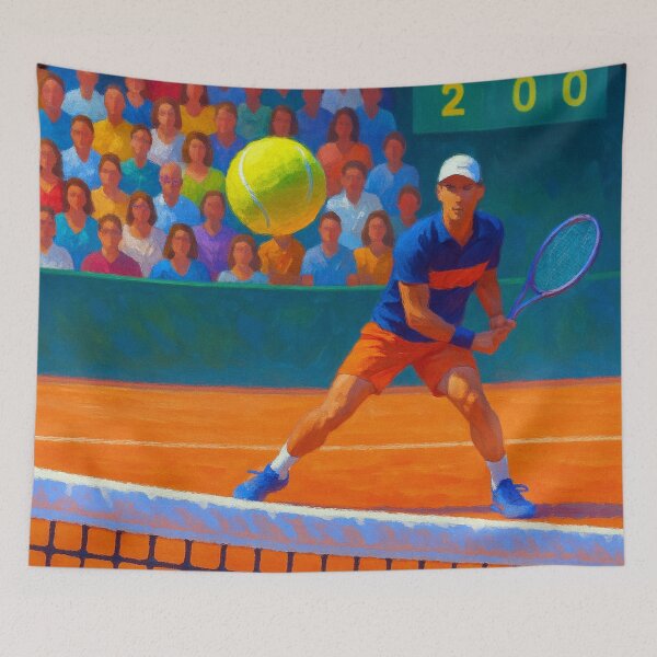 Item preview, Clay court magic in tennis designed and sold by Sigtrix.