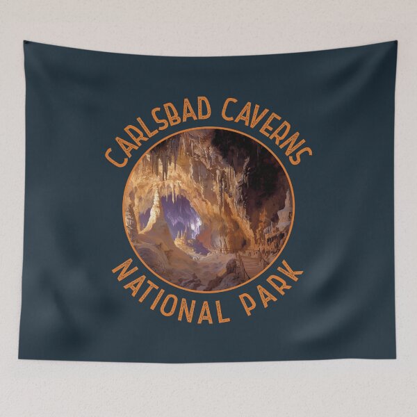 Item preview, Carlsbad Caverns National Park Retro Distressed Circle designed and sold by KrisSidDesigns.