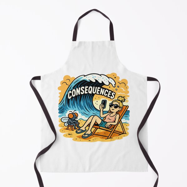 Item preview, CONSEQUENCES – Karma Wave Cartoon Stickers, Shirts, Bags, and More designed and sold by macvoodoodesign.