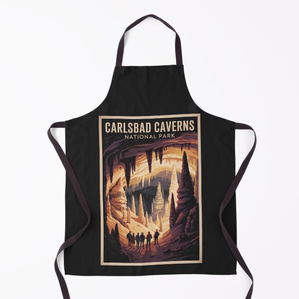 Item preview, Carlsbad Caverns National Park Illustration Travel Art Vintage designed and sold by KrisSidDesigns.