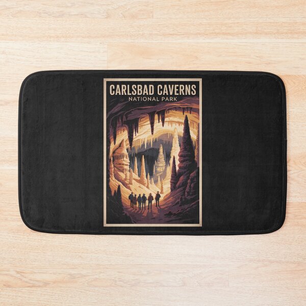 Item preview, Carlsbad Caverns National Park Illustration Travel Art Vintage designed and sold by KrisSidDesigns.