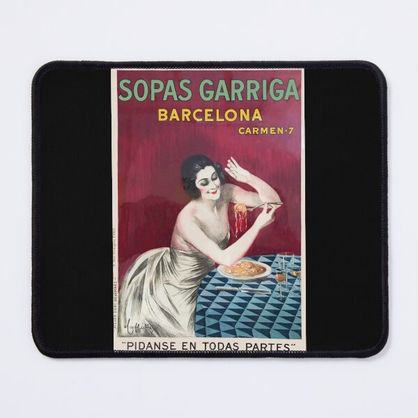 Item preview, Sopas Garriga Barcelona Poster by Cappiello | Vintage Spanish Food Ad | Retro Culinary Wall Art designed and sold by artofuniverse.
