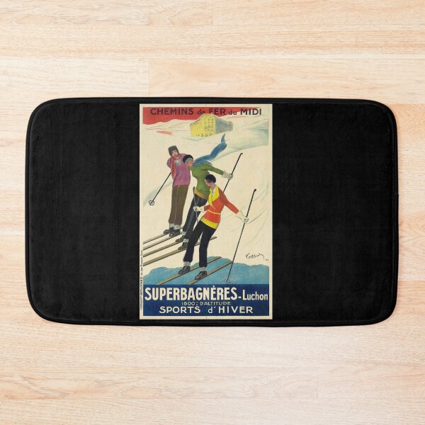 Item preview, Superbagneres-Luchon Ski Poster by Cappiello, 1929 | Vintage French Alps Winter Ad | Retro Ski Resort Wall Art designed and sold by artofuniverse.