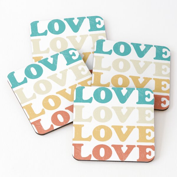 Item preview, 70s Love Retro Distressed Repeat Type designed and sold by NataliePaskell.