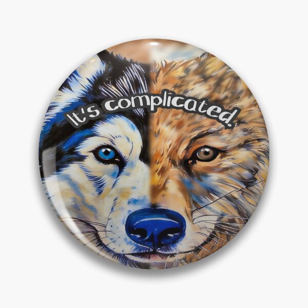 Item preview, Duality Wolf and Husky Split Portrait designed and sold by gleefulme.