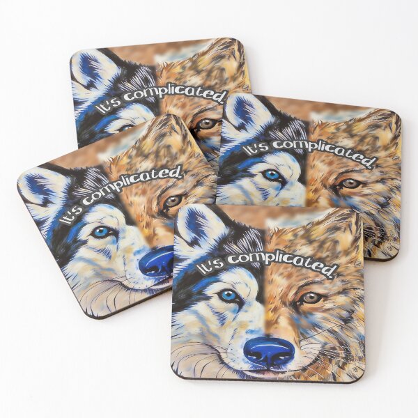 Item preview, Duality Wolf and Husky Split Portrait designed and sold by gleefulme.