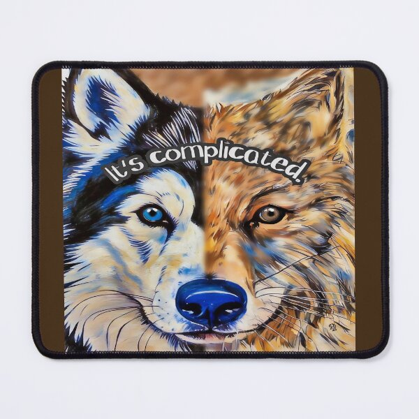 Item preview, Duality Wolf and Husky Split Portrait designed and sold by gleefulme.
