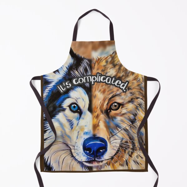 Item preview, Duality Wolf and Husky Split Portrait designed and sold by gleefulme.