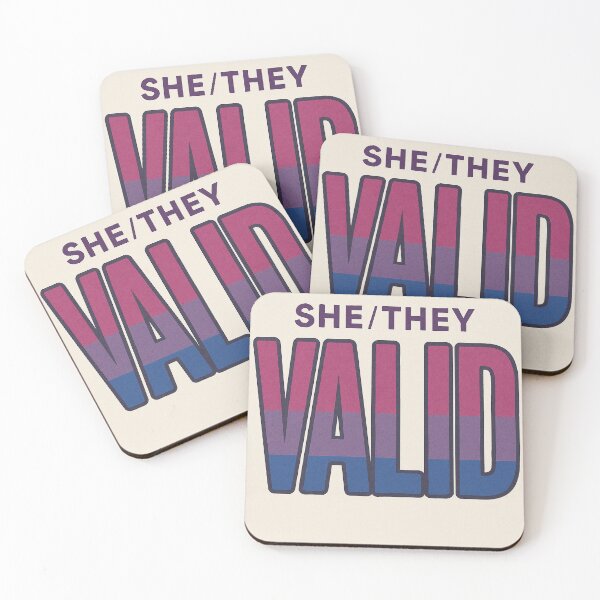 Item preview, She/They VALID designed and sold by Katrides.