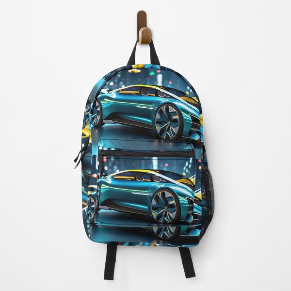 Item preview, Vibrant Futuristic Sports Car: City Night Scene designed and sold by RaiyaTees.
