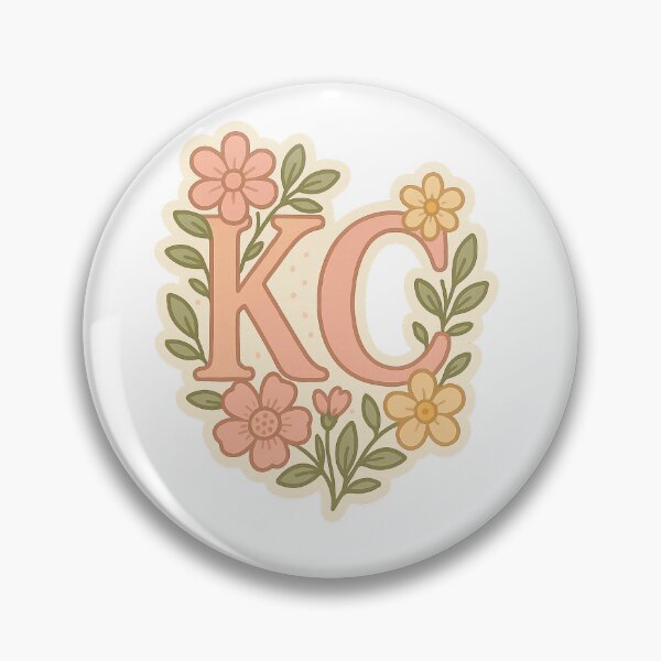 Item preview, 	KC Kansas City Cute Floral Letters Sticker designed and sold by Kins-sticks747.