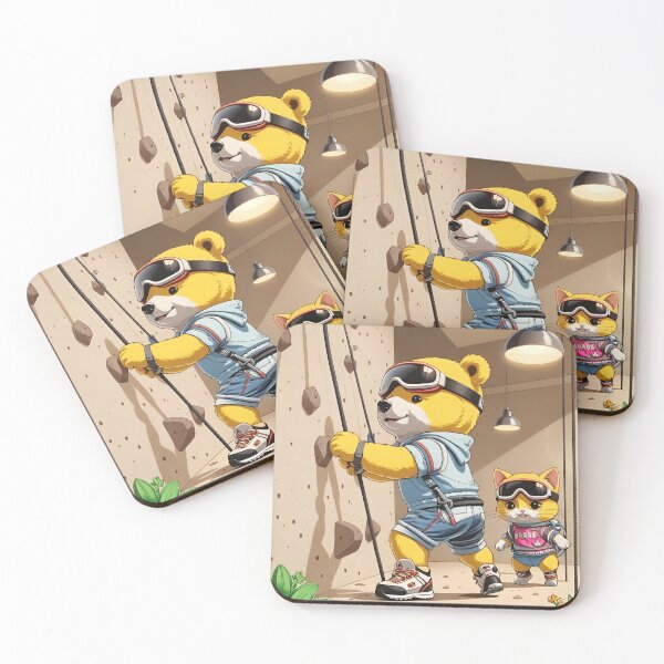 Item preview, Cute, Smiling Animals Go Paraclimbing designed and sold by Pim-Crystal.