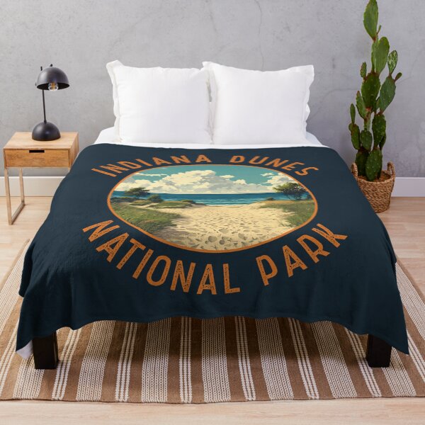 Item preview, Indiana Dunes National Park Retro Distressed Circle designed and sold by KrisSidDesigns.
