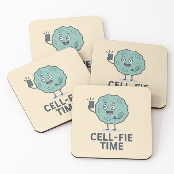 Item preview, Cell-fie Time – Funny Cartoon Cell Taking a Selfie designed and sold by Planthem.