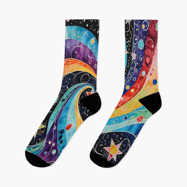 Item preview, Stars and rainbow in abstract sky designed and sold by artedamensagem.