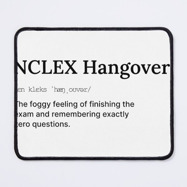 Item preview, NCLEX Hangover – I Passed, Don’t Ask Me How designed and sold by RizVibes.