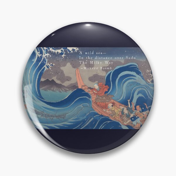 Item preview, Matsuo Bashō (松尾芭蕉): A wild sea— In the distance over Sado The Milky Way designed and sold by artbleed.