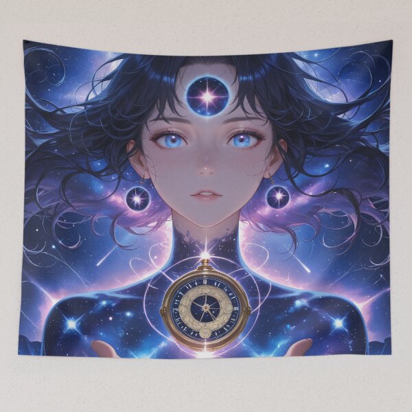 Item preview, The Astral Seer – Cosmic Compass and Anime Fantasy Art designed and sold by Xynith.