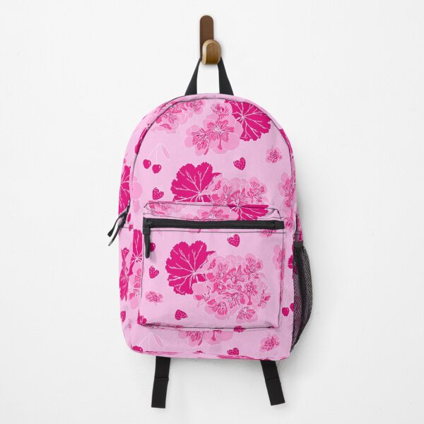 Item preview, Pink Geranium, Cherry & Strawberry Pattern  designed and sold by Millefolia Design .